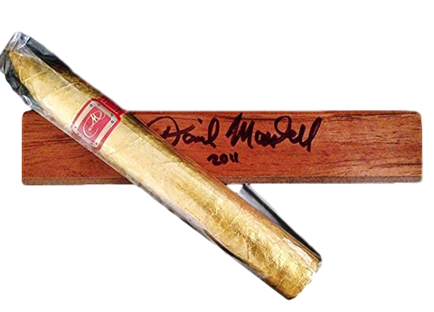 Daniel Marshall 24KT Golden Torpedo Cigar *Autographed Box*